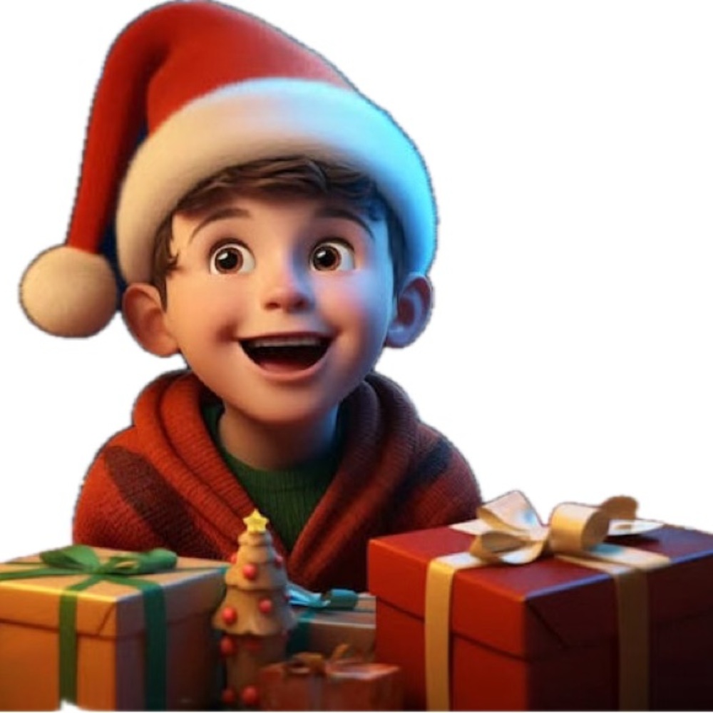 Festive Santa Hat with Gifts